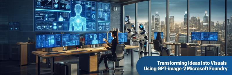 GPT-image-2 Microsoft Foundry enterprise AI interface with digital workflow design | Flexsin 