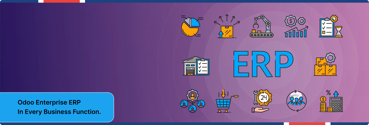 Odoo ERP integration illustrating CRM, inventory, and business automation modules | Flexsin