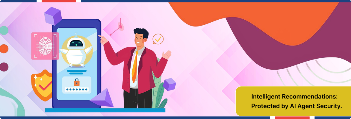 AI agent security system analyzing personalized user data and recommendation workflows.