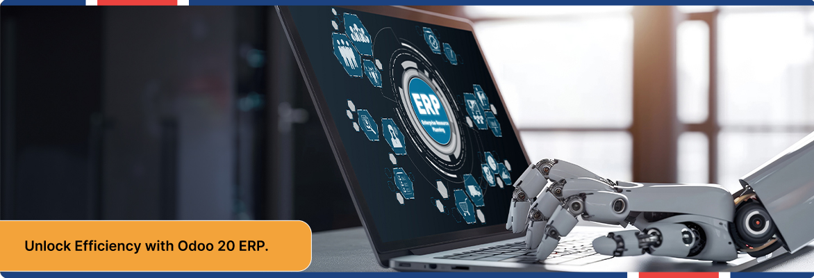 Enterprise user interacting with Odoo 20 AI features for streamlined business process automation.
