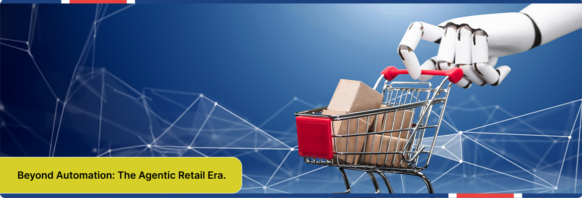 Intelligent retail agentic AI system optimizing product handling and customer orders.