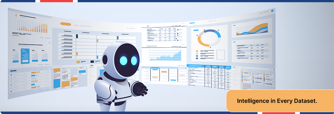 GenAI for data management enabling automated analysis of financial metrics and enterprise data.