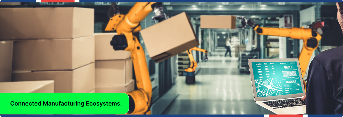 Manufacturing ERP enabling real-time coordination of factory automation.
