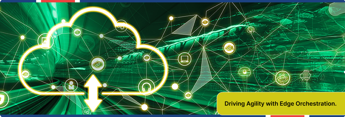 Enterprise technology showing edge orchestration for hybrid cloud across global networks.