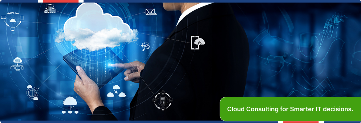 Cloud consulting services enabling secure cloud storage and business connectivity.