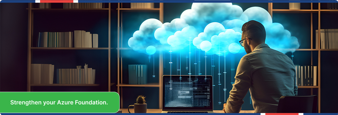 Businessman using cloud computing technology dashboard to demonstrate azure fundamentals for develops engineers.