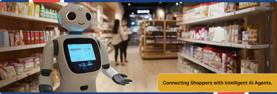 AI agent marketplace enabling personalized product recommendations.