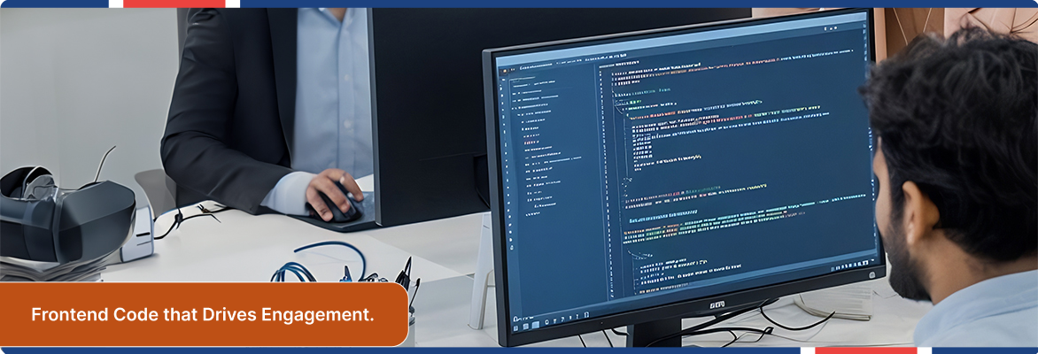 Frontend development services for interactive and user-friendly web experiences.