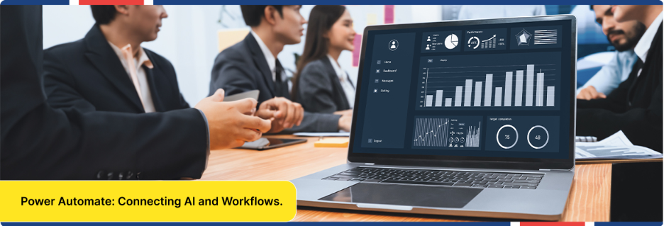 Power BI dashboard displaying financial data and insights.